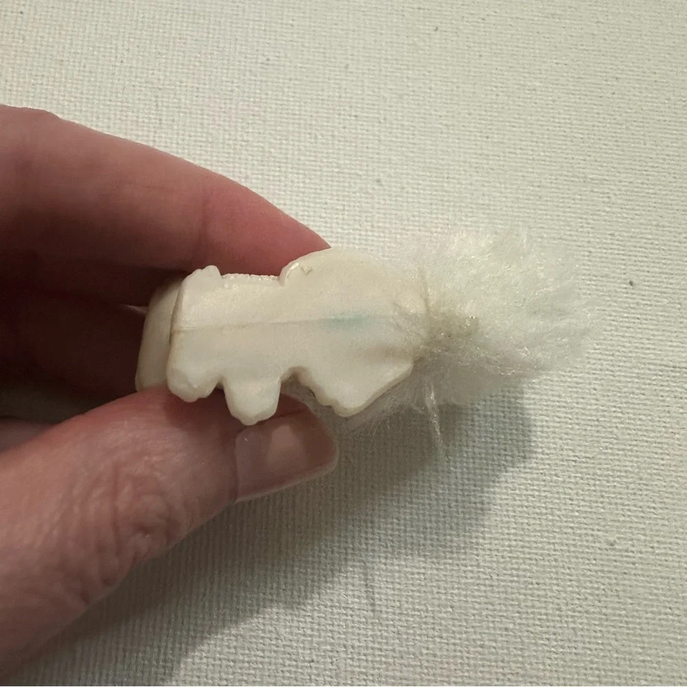 Vintage Kenner Littlest Pet Shop Fluffy Tail Persian Kitty Cat 2.5" 1994 White - Picture 7 of 9